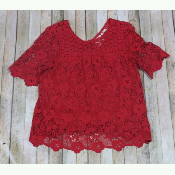 Anthropologie Tops - Anthro Vanessa Virginia Candace Crochet Lace Top